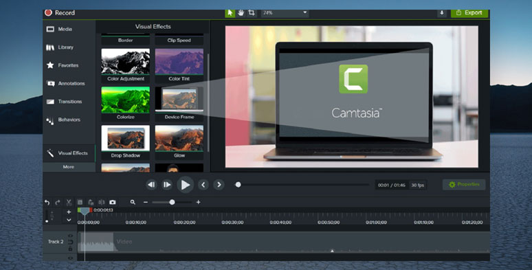 Camtasia screen recorder and video editor for Windows 10
